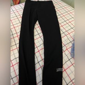 Pink high waisted full length leggings size M